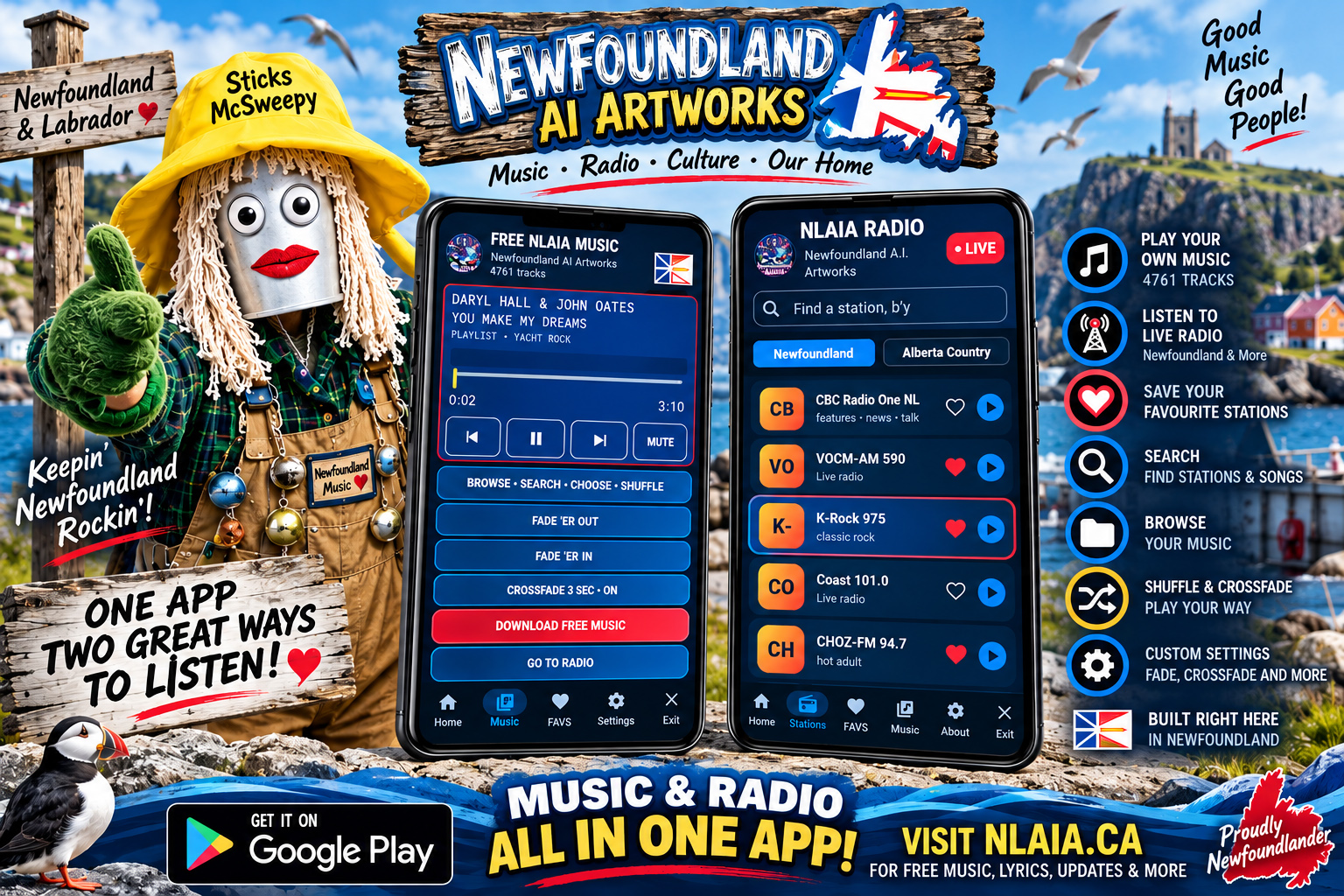 NLAIA Music Player now available on Google Play