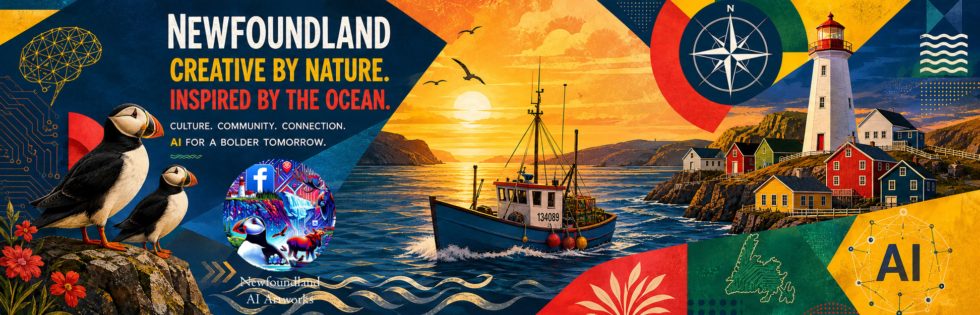 Newfoundland AI Artworks banner